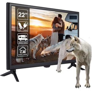 NK - 22 inch - LED-TV - HD - 1680 x 1050 - Afstandsbediening en Sigarettenaanstekeradapter