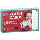 Oxford Flash 2.0 Flashcards A7 75x125mm Kariert 5mm Minz Grün 80 Stück, minzgrün