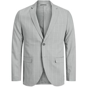 JACK & JONES Jprfranco Check Blazer Sn blazer voor heren, Lichtgrijs/checks: super slim fit, 46