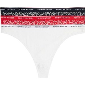 Tommy Hilfiger - Strings - Set van 3 - Zwart, Wit, Roze - Gerecycled Stretch Nylon
