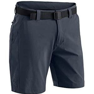 Maier Sports Heren wandelbroek Nil Short M, korte outdoorbroek met riem, 5 zakken bieden veel opbergruimte