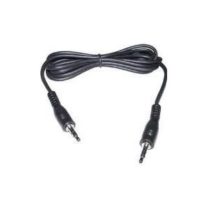 AIV jackkabel (jack 3,5 mm stekker op jack 3,5 mm stekker, 1,5 m) zwart
