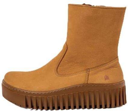 Art - Nappa Shinny - Leren Enkellaarsjes - Marineblauw - 3 tot 5 cm Hakhoogte