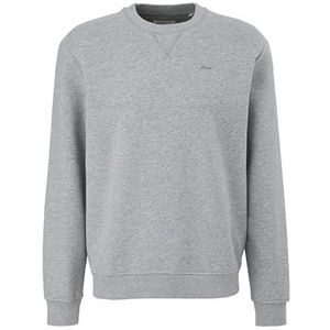 s.Oliver Heren sweatshirt met lange mouwen, grijs/zwart, 3XL