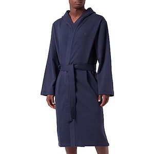 BOSS Heren French Terry badjas dressing gown, donkerblauw, XL, Dark Blue, XL