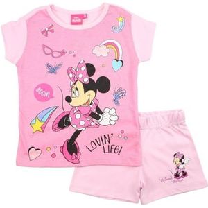 Disney Minnie meisjes ensemble set voor kinderen, Roze, 4 jaar