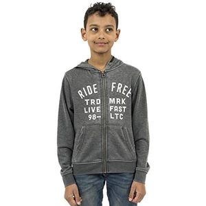 Le Temps des Cerises Sportief sweatshirt met capuchon voor jongens - grijs - 10 ans