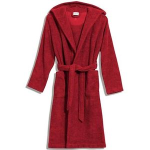 Möve Superwuschel badjas met capuchon Kids & tieners van 100% katoen, maat 140, robijn