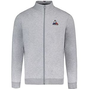 Le Coq Sportif - Ess Fz Sweatshirt nr. 4 - Lichtgrijs gemêleerd - Trainingsjack - Uniseks