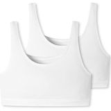 Schiesser 2 stuks bustier voor dames, biologisch katoen, 95/5 biologisch, Wit_174926, 42