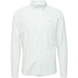 CASUAL FRIDAY CFAnton LS BD Striped Oxford Shirt Overhemd, 110602/Snow White, S, 110602/Sneeuwwit, S
