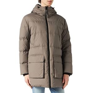 Marc O'Polo Heren 70336, gewatteerde jas met donsveren-vulling, heren winterjas van waterafstotend materiaal, donsjas in bufferstijl, grijs (grijs 945), XL