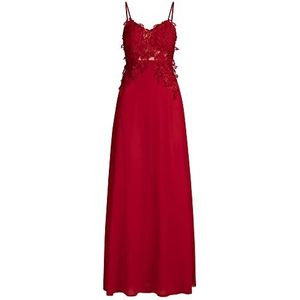 ApartFashion Dames APART avondjurk van kant en chiffon speciale gelegenheidsjurk, rood, regular