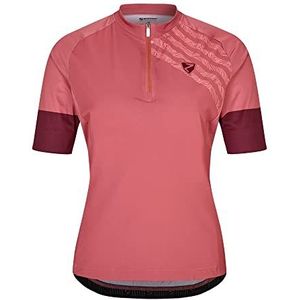 Ziener NARIA Fietsshirt, voor dames, mountainbike, racefiets, ademend, sneldrogend, elastisch, korte mouwen, roze stof, maat 40