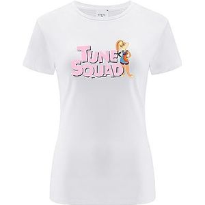 ERT GROUP Origineel en officieel gelicentieerd door Looney Tunes White Dames T-shirt, Space Jam 029, dubbelzijdige print, maat XXS, Space Jam 029 Wit 2, XXS