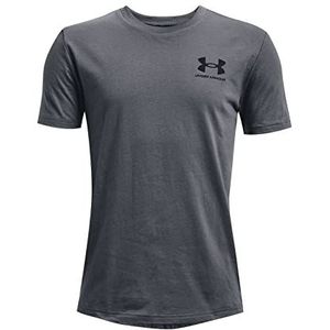 Under Armour UA Sportstyle sportshirt voor jongens, linkerborst, licht en sneldrogend hardloopshirt