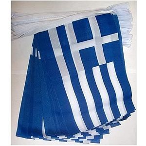 Griekenland 6 meter BUNTING Vlag 20 vlaggen 9'' x 6'' - Griekse STRING vlaggen 15 x 21 cm - AZ FLAG