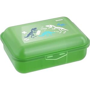 SIGG Viva Jurassica Lunchbox (1 liter), BPA-vrije kinderbroodtrommel voor school, kleurrijke snackbox met vakken voor meisjes en jongens