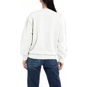 Replay Sweatshirt voor dames, Natuurlijk wit 011, M