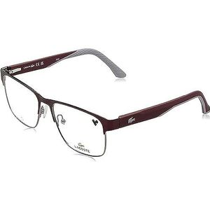 Lacoste L2291 bril, donkerrood, 54/17/140 voor heren, Donker rood