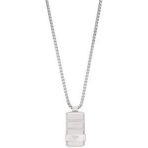 EMPORIO ARMANI Herenketting Dog Tag roestvrij staal, EGS3078040, Length: 525mm, Width: 17mm, Height: 32.2mm, Roestvrij staal, Geen edelsteen