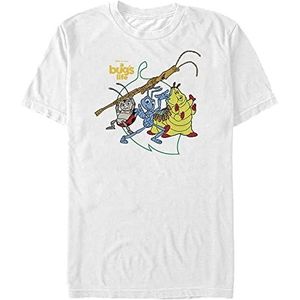 Disney A Bug's Life - Big Leaf Unisex Crew neck T-Shirt White XL