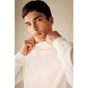 DeFacto Heren Tricot Pullover, ecru, 3XL