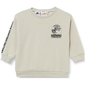 Koton Boys's Jurassic World Sweat Licensed Pocket Detail Crew Neck Long Sleeve Soft Interieur Sweatshirt, beige (052), 4-5 jaar