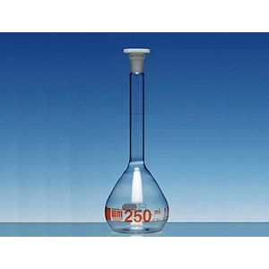 Hirschmann 501011 drinkfles, klasse A, glazen deksel, 100 ml, bruin glas (2 stuks)