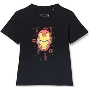 Marvel T-shirt voor jongens, Zwart, 6 Jaren