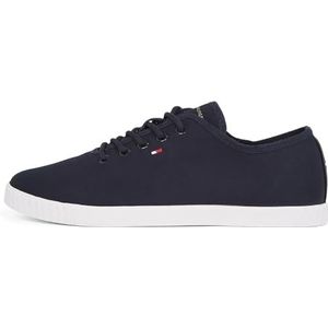 Tommy Hilfiger - Canvas Lace Up Sneakers - Ruimte Blauw - Dames