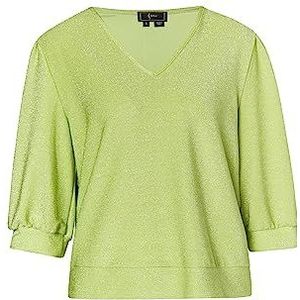 ECY dames glitter shirt, limoen, XS