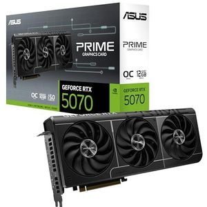 Asus Prime GeForce RTX™ 5070 GDDR7 12GB OC Edition - grafische kaart (PCIe 5.0, HDMI, Display 2.1, 2.5 sleuf, axiale ventilatoren, SFF-Ready)
