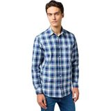 Wrangler - One Pocket - Overhemd - Ruitjesprint - Lange Mouwen