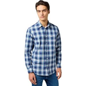 Wrangler - One Pocket - Overhemd - Ruitjesprint - Lange Mouwen
