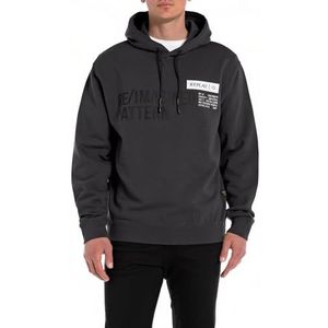 Replay Heren hoodie regular fit, 998 Nearly Black, M