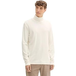 TOM TAILOR Denim T-shirt voor heren, 12906 - Wool White, XL