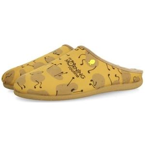 Hot Potatoes - Rodman - Slipper - Mosterd - Gerecycled Polyester - Natuurlijk Rubber