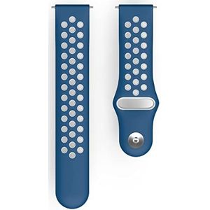 Fitbit Versa 2 / Versa (Lite) ademende universele sportarmband armband blauw/maat
