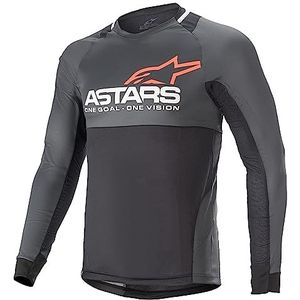 Alpinestars Unisex's Drop 8.0 Jersey Kleding met lange mouwen, zwart/koraal, XL