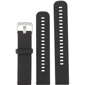 GARMIN Quick Release Horlogebandje, Siliconen, 20mm, Zwart met Stainless Sluiting