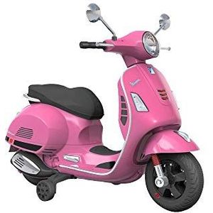 TURBO CHALLENGE - Vespa - Elektrische Drager - 119134 - Scooter - Roze - Klaar om te Rijden - Max 30 kg - Plastic - Oplaadbare Batterijen - Van 3 tot 6 jaar oud