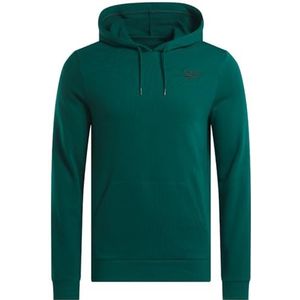 Reebok Identity SMALL Logo FT Hoodie, Collegiate Green, L