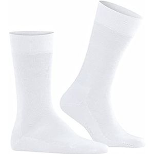 FALKE Heren Sokken Sensitive London M SO Katoen Met comfort tailleband 1 Paar, Wit (White 2000) nieuw - milieuvriendelijk, 39-42