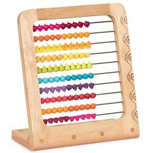 B. toys ? Two-ty Fruity! Wooden Abacus Toy ? High Quality Classic Wooden Educational Counting Toy With 100 Beads ? Natural Wood and BPA and Phthalates Beads