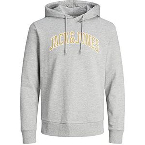 JACK & JONES Heren capuchontrui, lichtgrijs gem., M