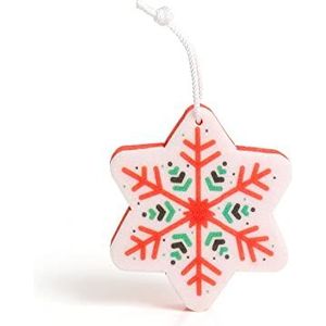 martini SPA - Xmas Collection sneeuwvlokspons van polyurethaan, met trekkoord, 12,7 x 11 x 2,8 cm, 22 g, 1 stuk
