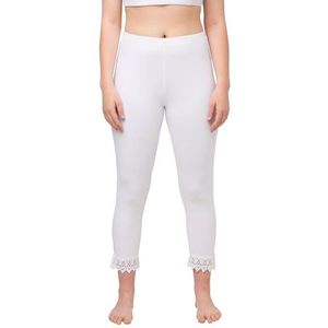 Ulla Popken Damesbroek, sneeuwwit, 50W x 32L