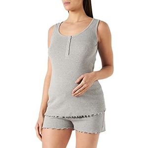 ESPRIT Maternity Dames Nightwear set nachtkleding pyjamaset, lichtgrijs melange-45, XS