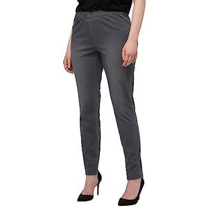 Ulla Popken Sienna Jeggings voor dames, grote maten, grote maten, stretch, jersey 717494, Lichtgrijs Mélang, 47W x 32L